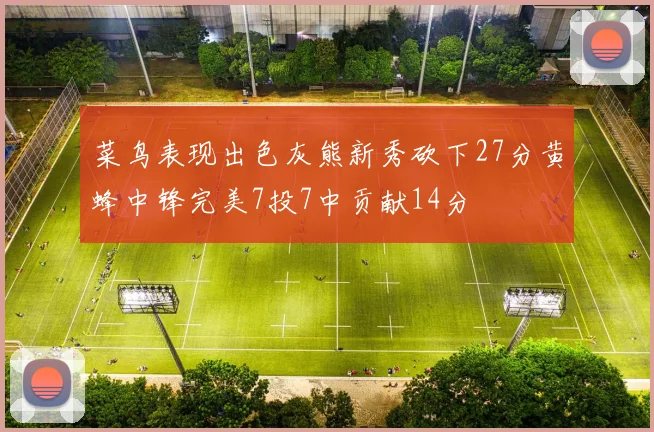菜鸟表现出色灰熊新秀砍下27分黄蜂中锋完美7投7中贡献14分